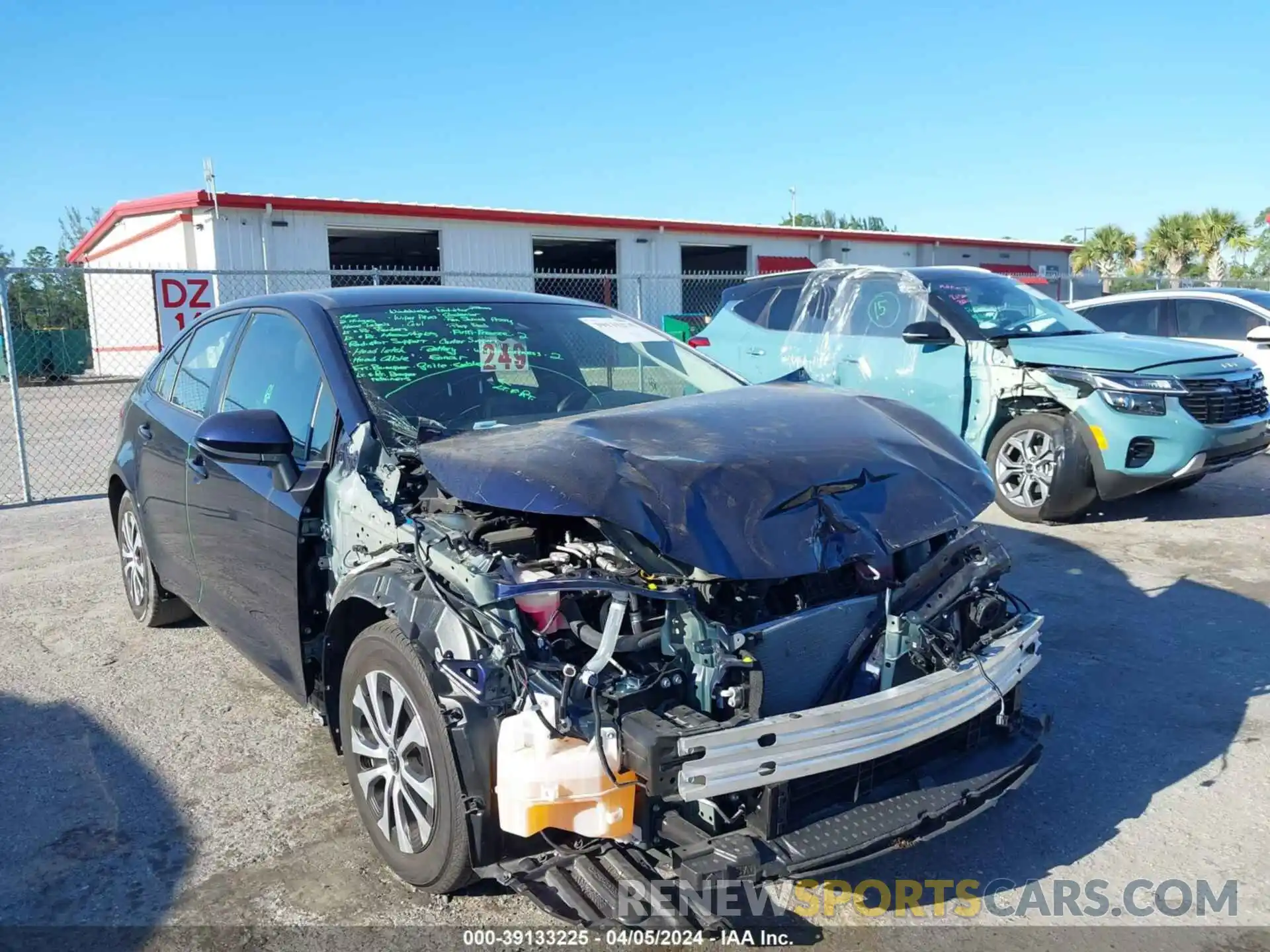 1 Photograph of a damaged car JTDEAMDE3NJ048156 TOYOTA COROLLA 2022