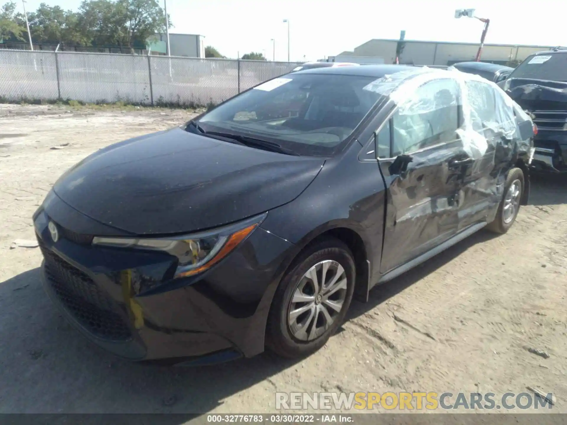 2 Photograph of a damaged car JTDEAMDE3NJ049307 TOYOTA COROLLA 2022