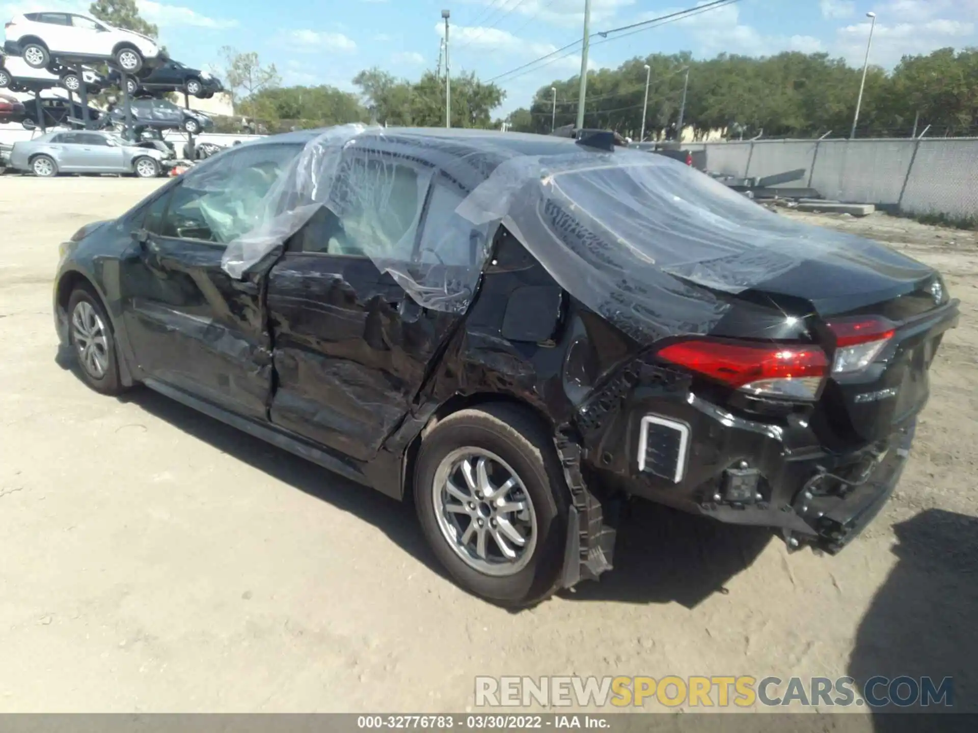 3 Photograph of a damaged car JTDEAMDE3NJ049307 TOYOTA COROLLA 2022