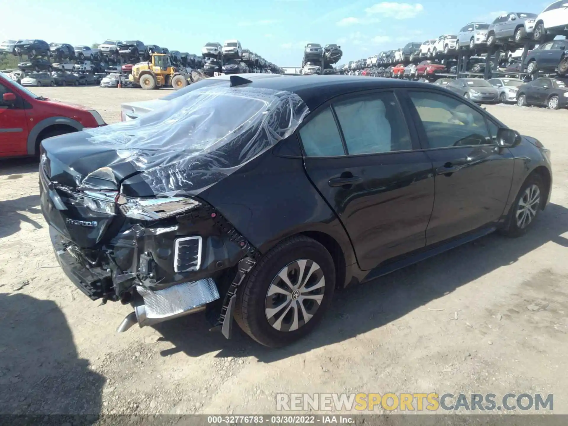 4 Photograph of a damaged car JTDEAMDE3NJ049307 TOYOTA COROLLA 2022