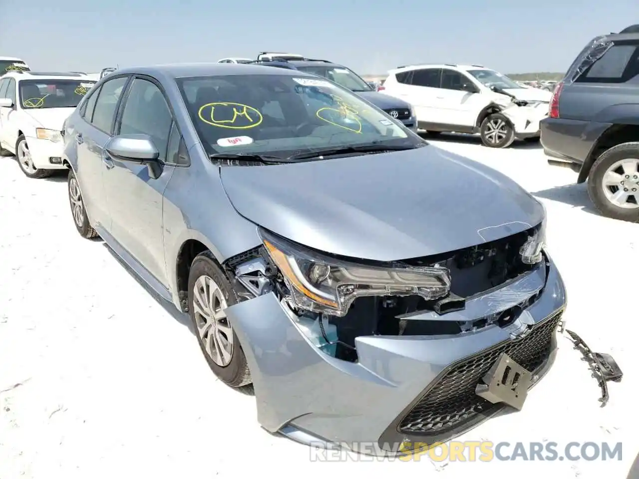 1 Photograph of a damaged car JTDEAMDE3NJ050036 TOYOTA COROLLA 2022