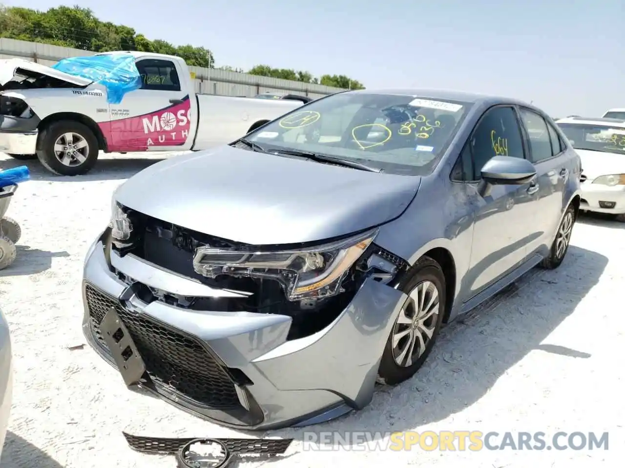 2 Photograph of a damaged car JTDEAMDE3NJ050036 TOYOTA COROLLA 2022