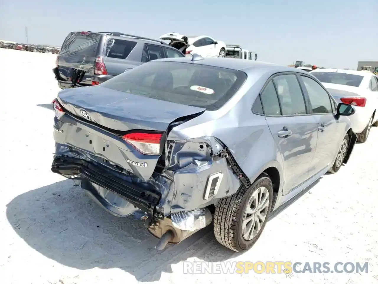 4 Photograph of a damaged car JTDEAMDE3NJ050036 TOYOTA COROLLA 2022