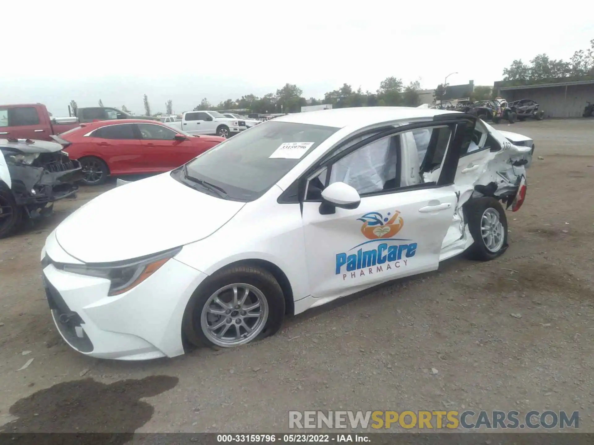 2 Photograph of a damaged car JTDEAMDE3NJ052675 TOYOTA COROLLA 2022