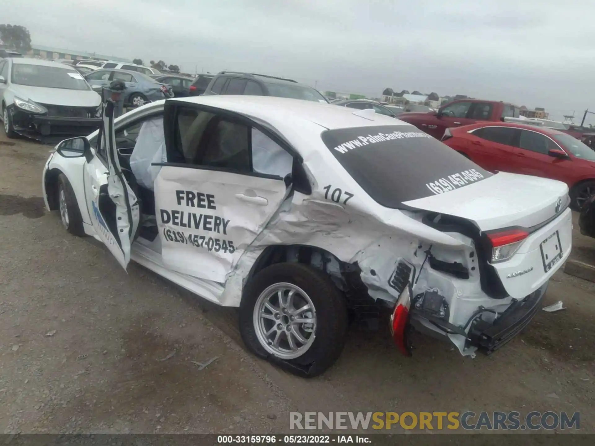 3 Photograph of a damaged car JTDEAMDE3NJ052675 TOYOTA COROLLA 2022