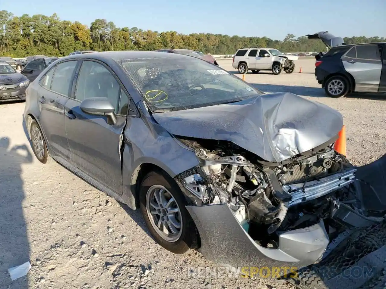 1 Photograph of a damaged car JTDEAMDE3NJ054782 TOYOTA COROLLA 2022