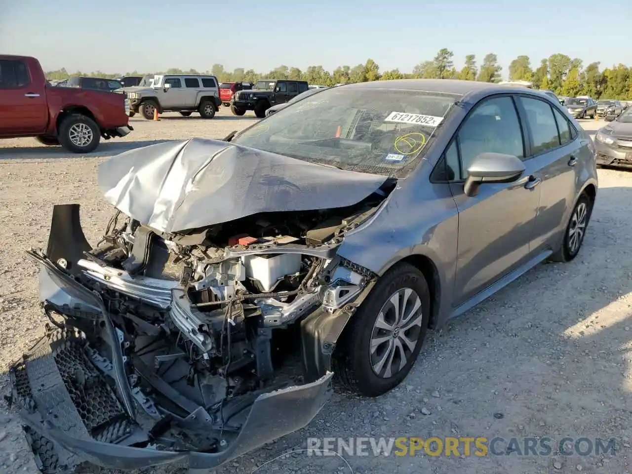 2 Photograph of a damaged car JTDEAMDE3NJ054782 TOYOTA COROLLA 2022