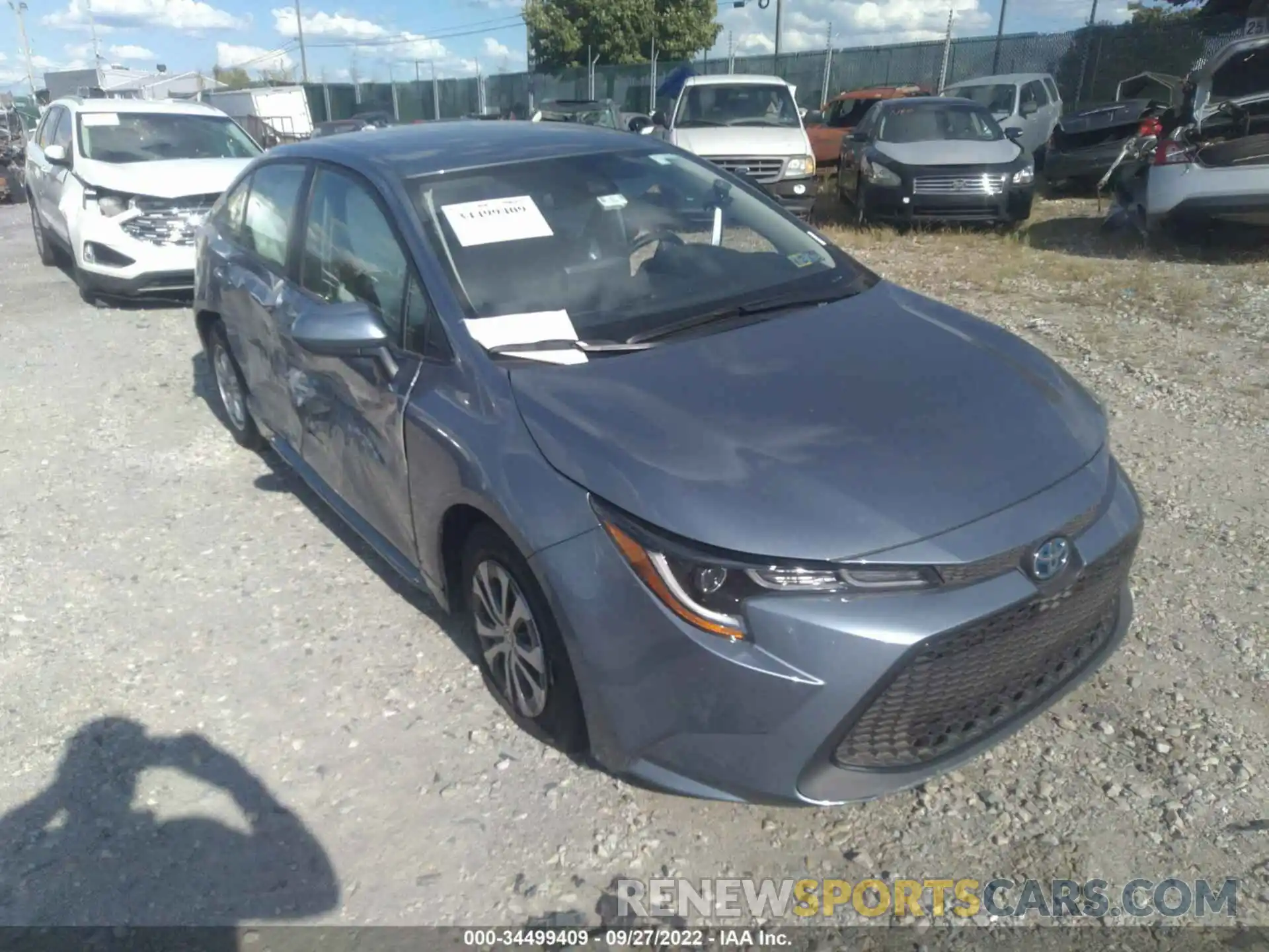 1 Photograph of a damaged car JTDEAMDE3NJ055205 TOYOTA COROLLA 2022