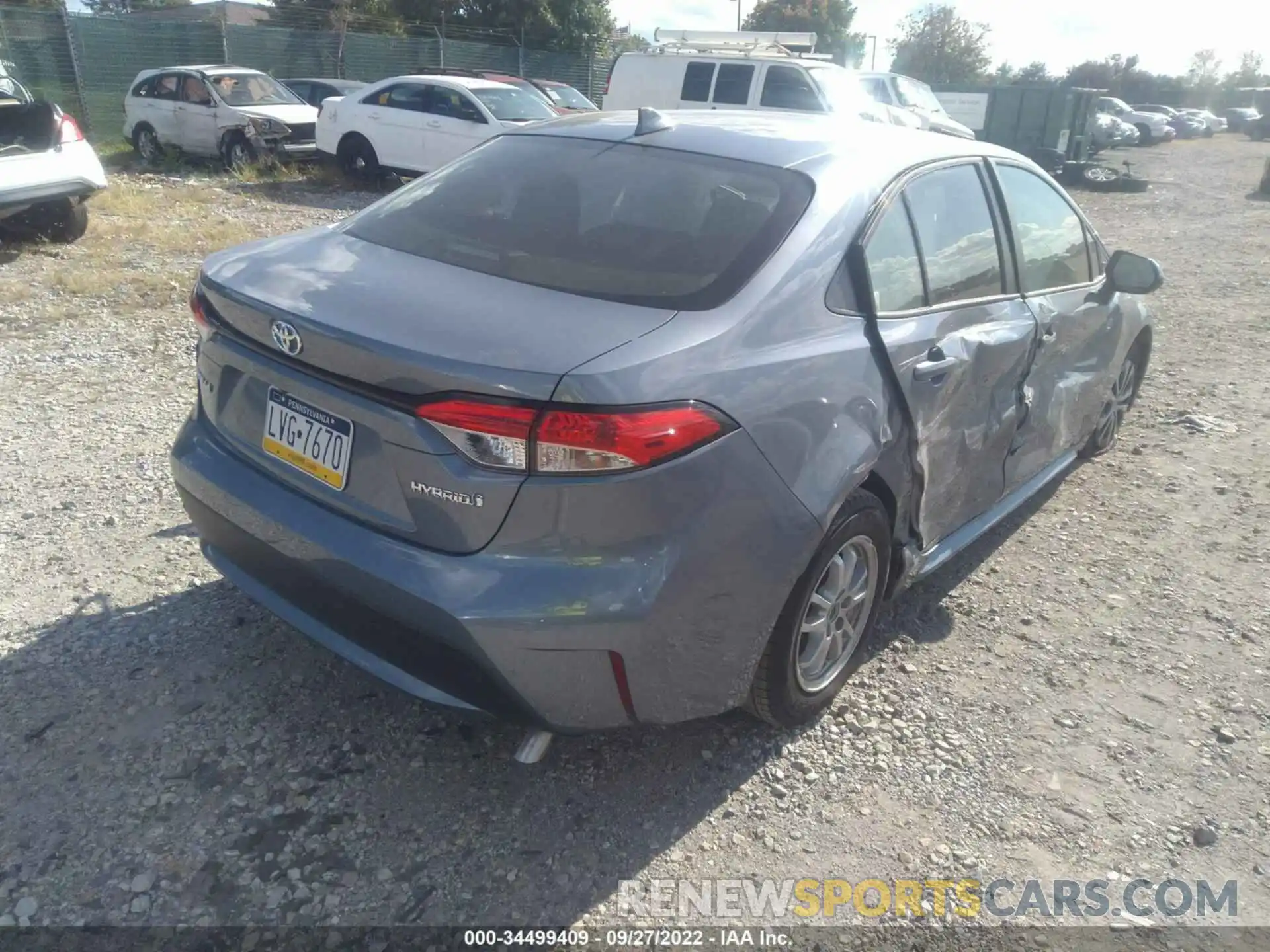 4 Photograph of a damaged car JTDEAMDE3NJ055205 TOYOTA COROLLA 2022