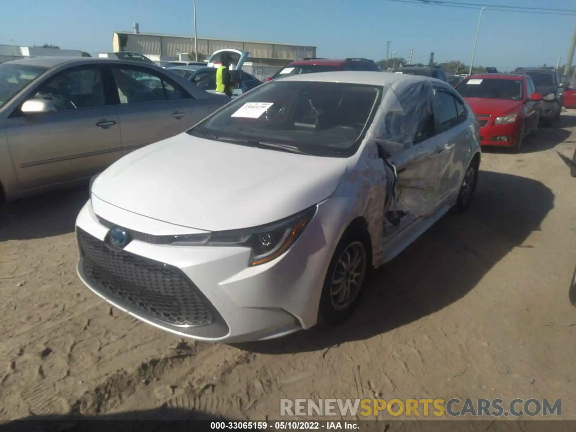 2 Photograph of a damaged car JTDEAMDE4N3000315 TOYOTA COROLLA 2022