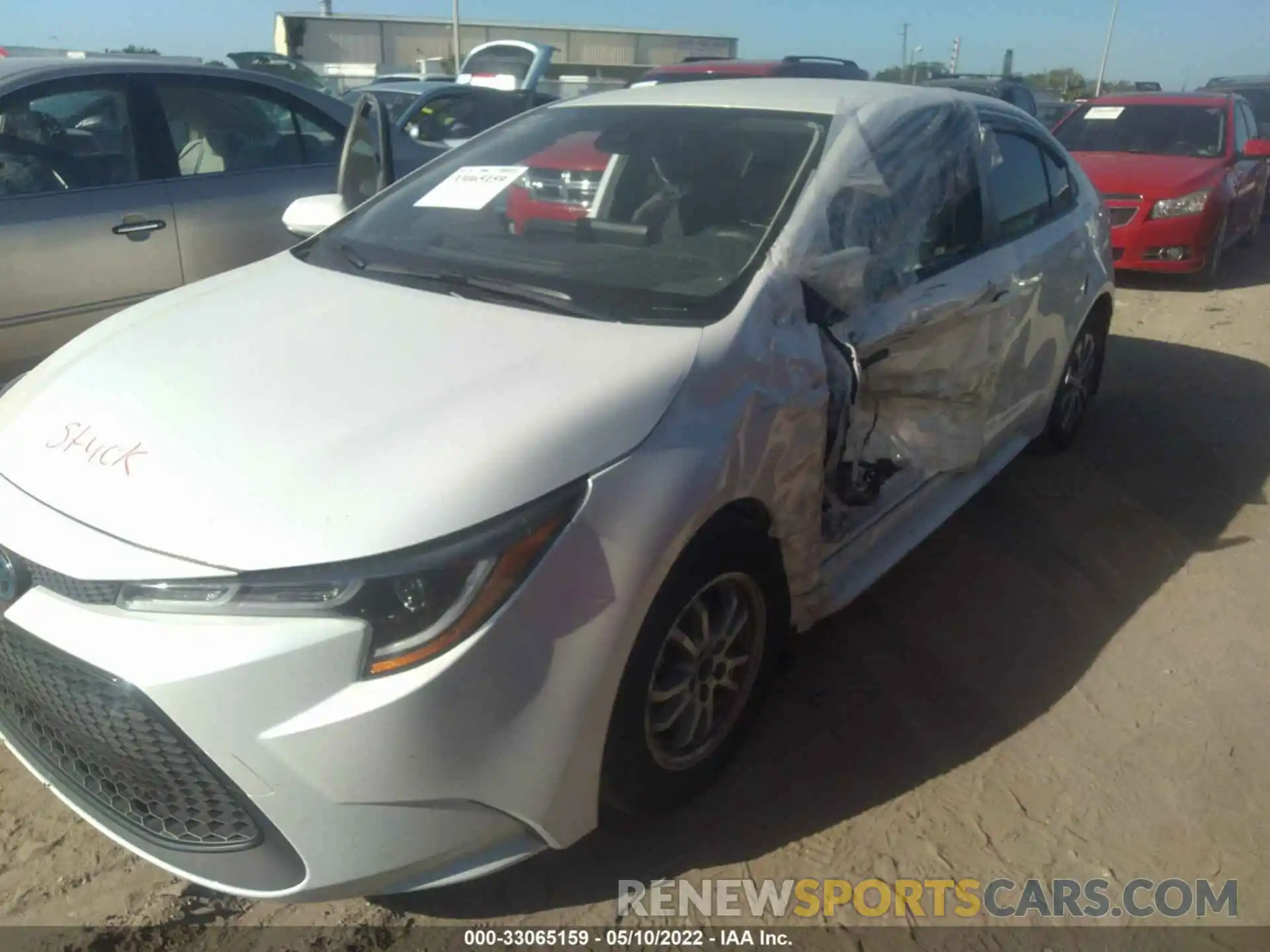 6 Photograph of a damaged car JTDEAMDE4N3000315 TOYOTA COROLLA 2022