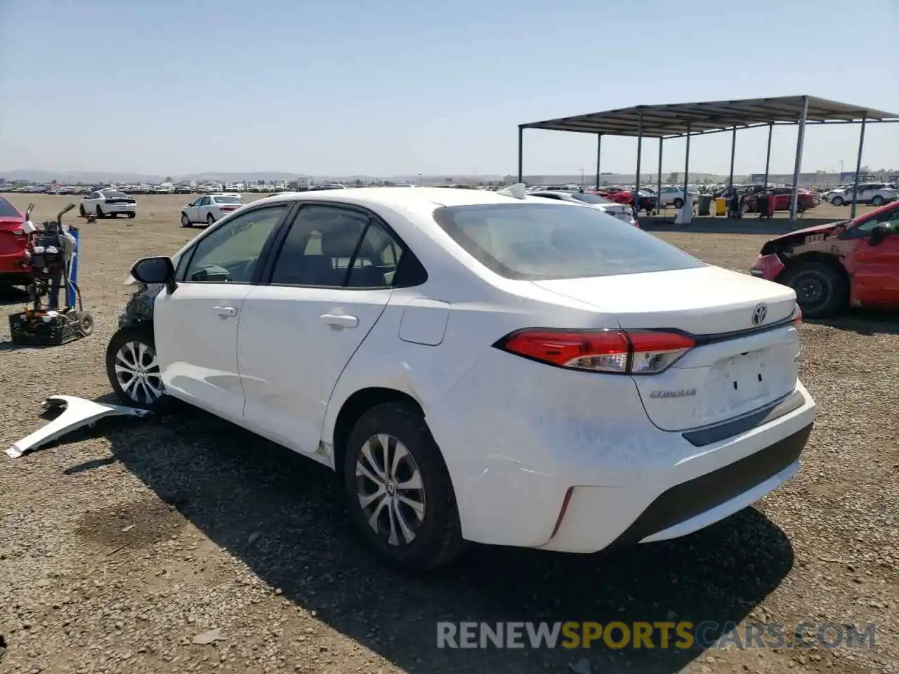 3 Photograph of a damaged car JTDEAMDE4N3000668 TOYOTA COROLLA 2022