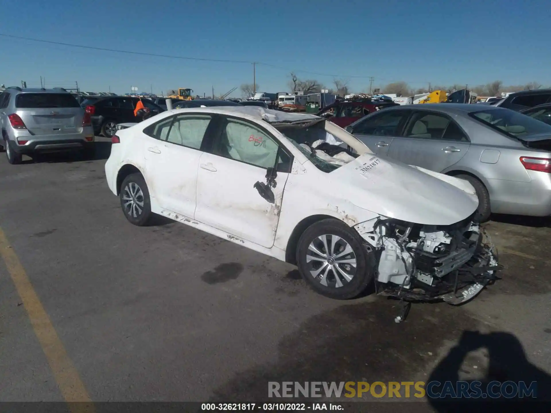 1 Photograph of a damaged car JTDEAMDE4N3003120 TOYOTA COROLLA 2022