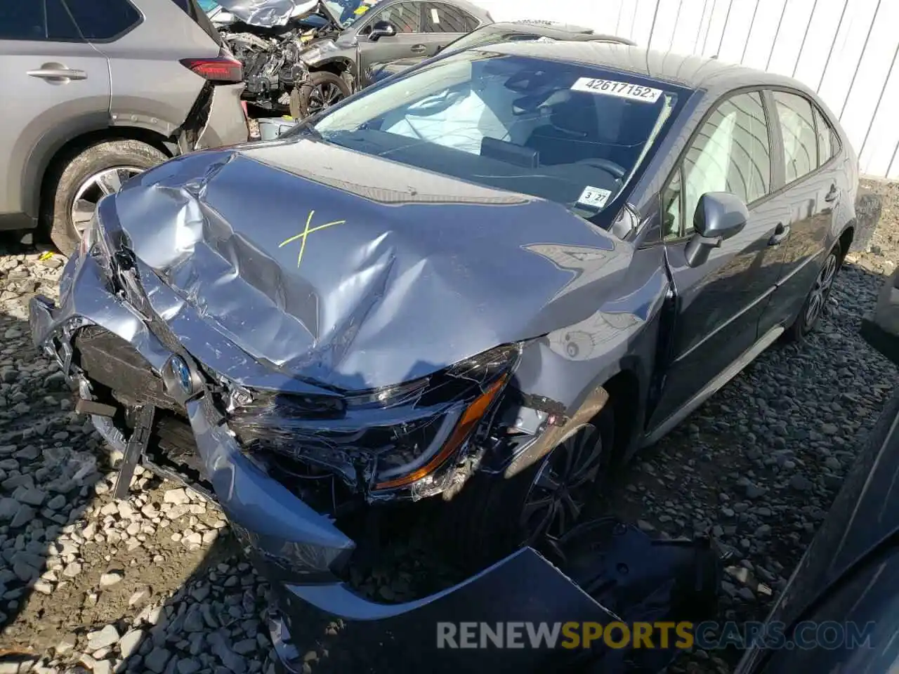 2 Photograph of a damaged car JTDEAMDE4N3004557 TOYOTA COROLLA 2022