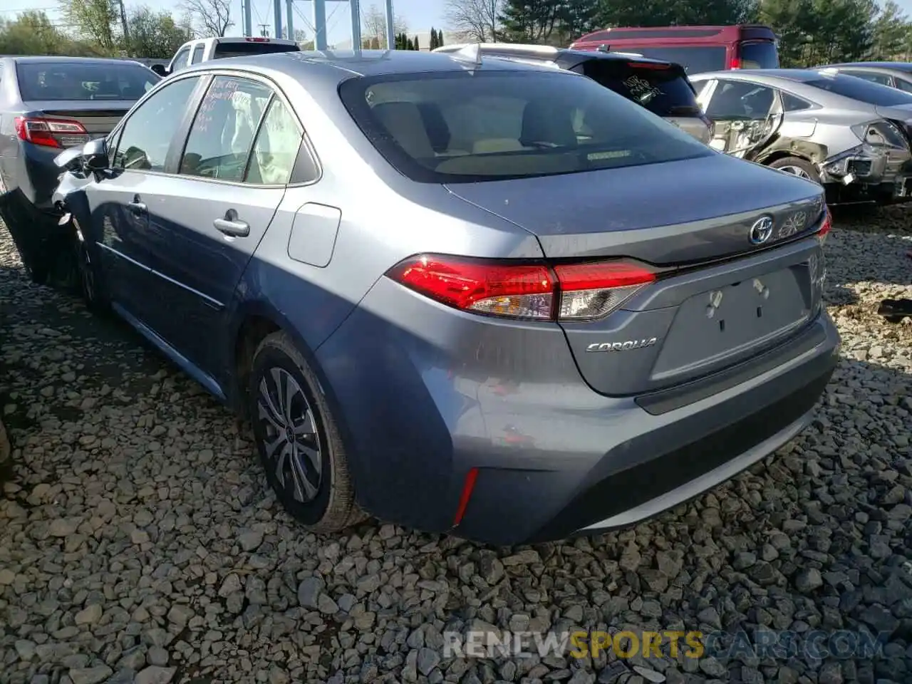 3 Photograph of a damaged car JTDEAMDE4N3004557 TOYOTA COROLLA 2022