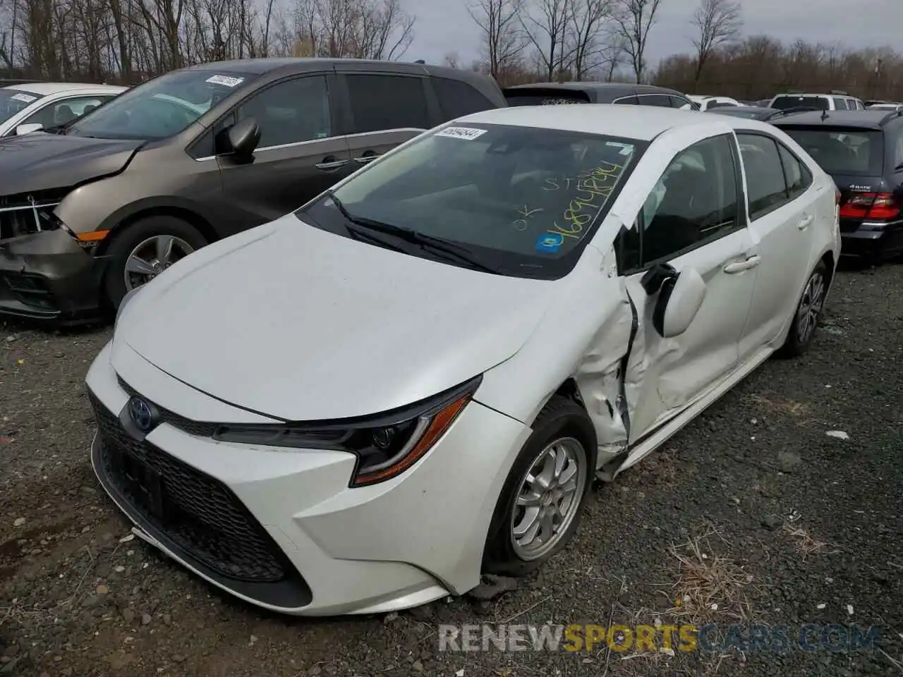 1 Photograph of a damaged car JTDEAMDE4N3009449 TOYOTA COROLLA 2022