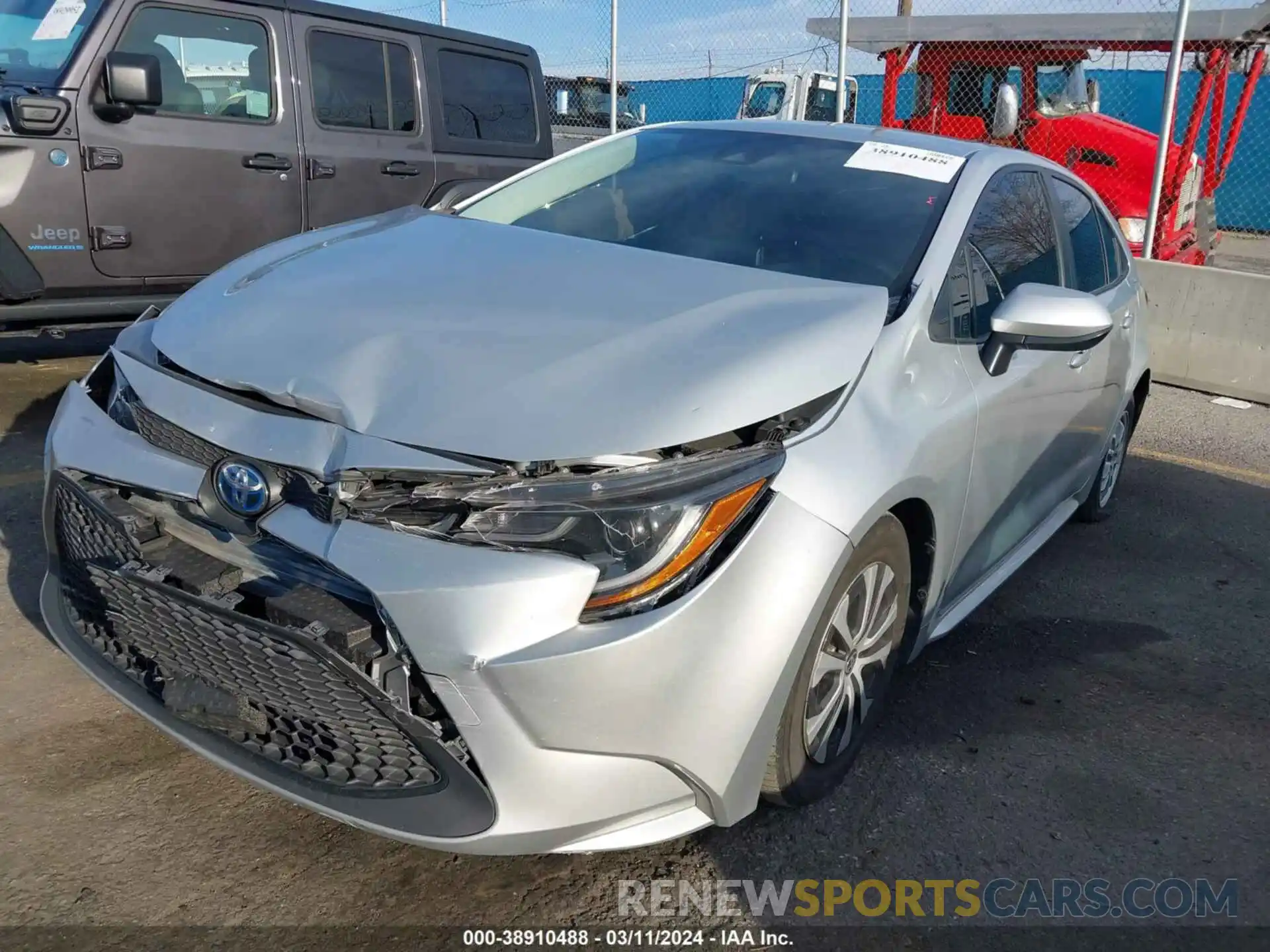 2 Photograph of a damaged car JTDEAMDE4N3009466 TOYOTA COROLLA 2022