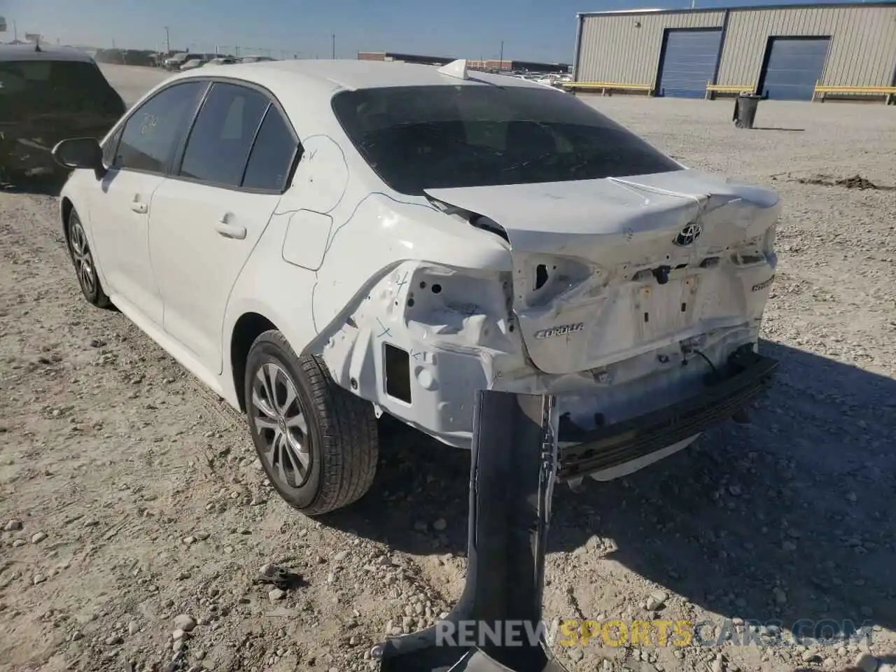 3 Photograph of a damaged car JTDEAMDE4NJ037747 TOYOTA COROLLA 2022