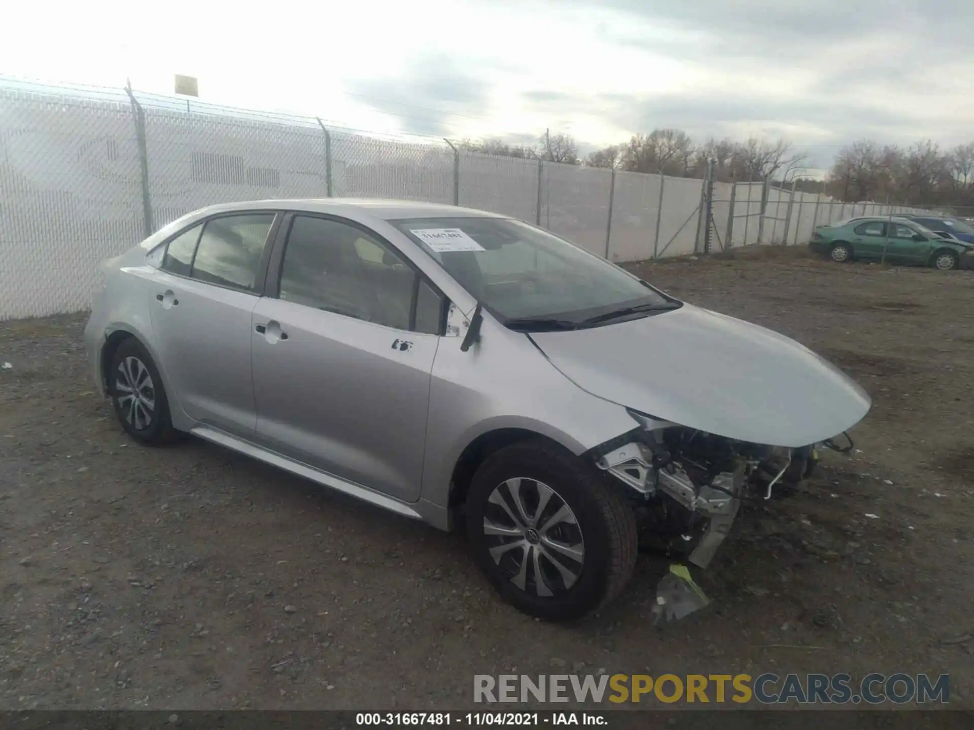 1 Photograph of a damaged car JTDEAMDE4NJ037778 TOYOTA COROLLA 2022