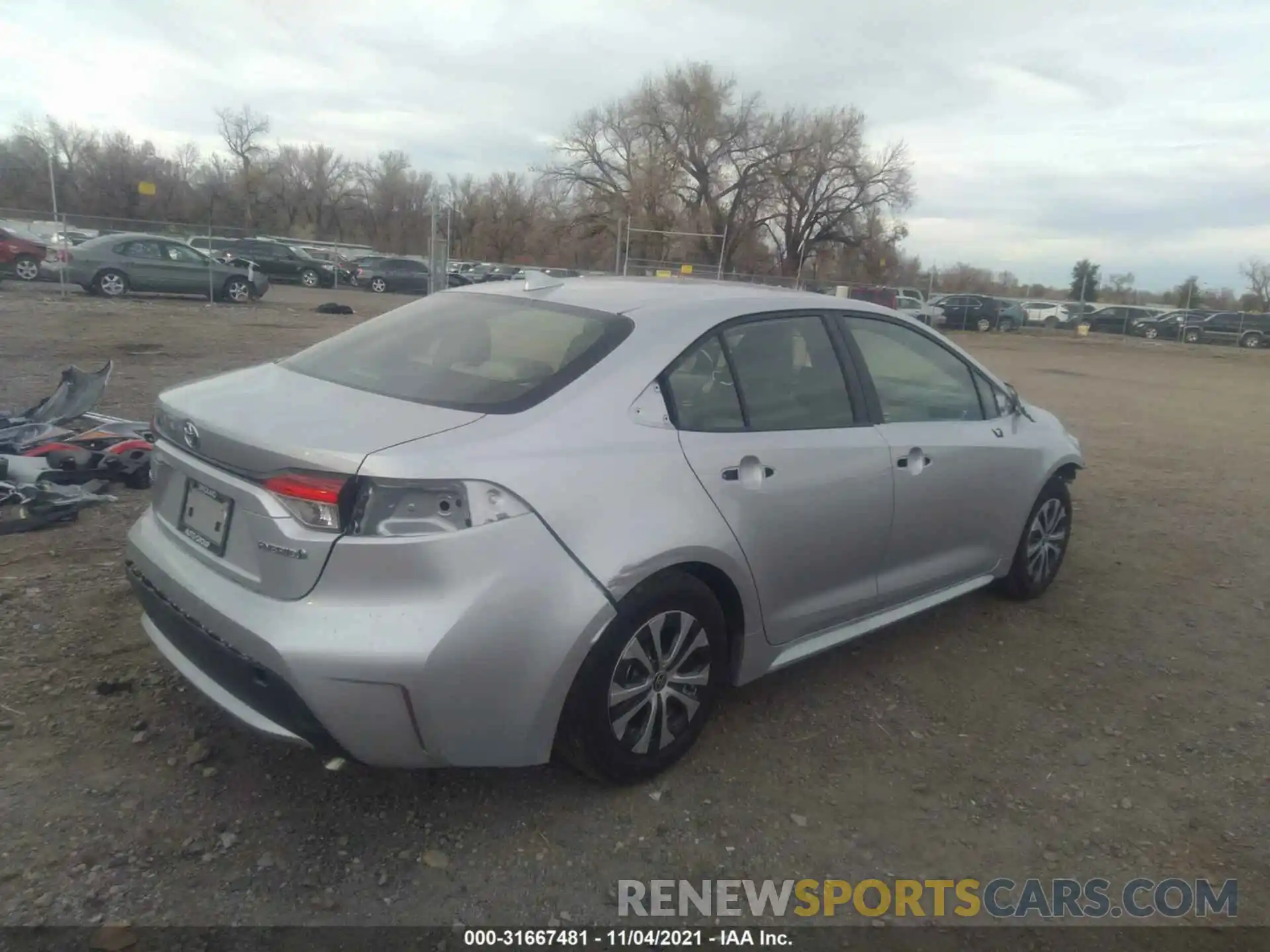 4 Photograph of a damaged car JTDEAMDE4NJ037778 TOYOTA COROLLA 2022