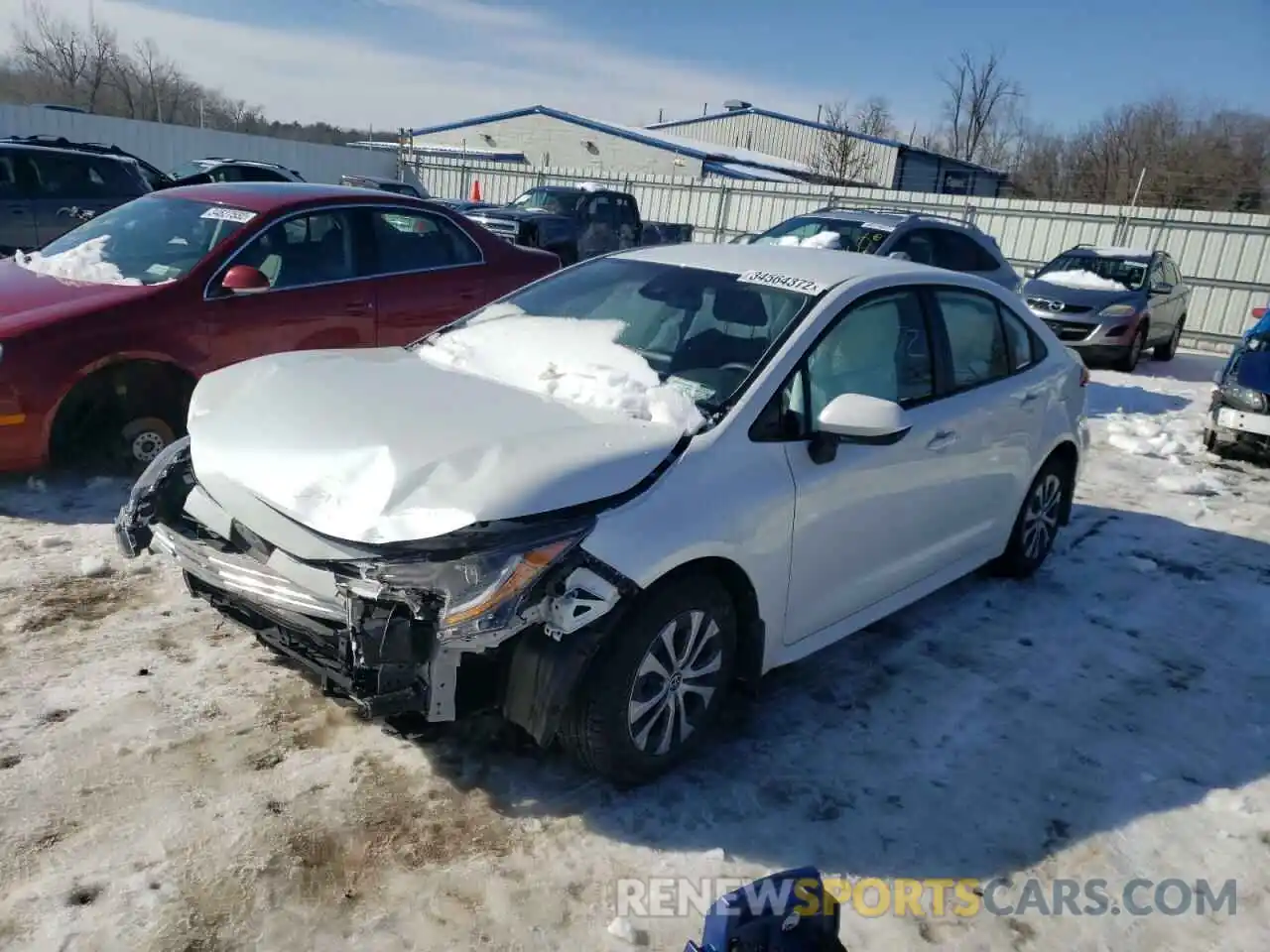 2 Photograph of a damaged car JTDEAMDE4NJ037991 TOYOTA COROLLA 2022