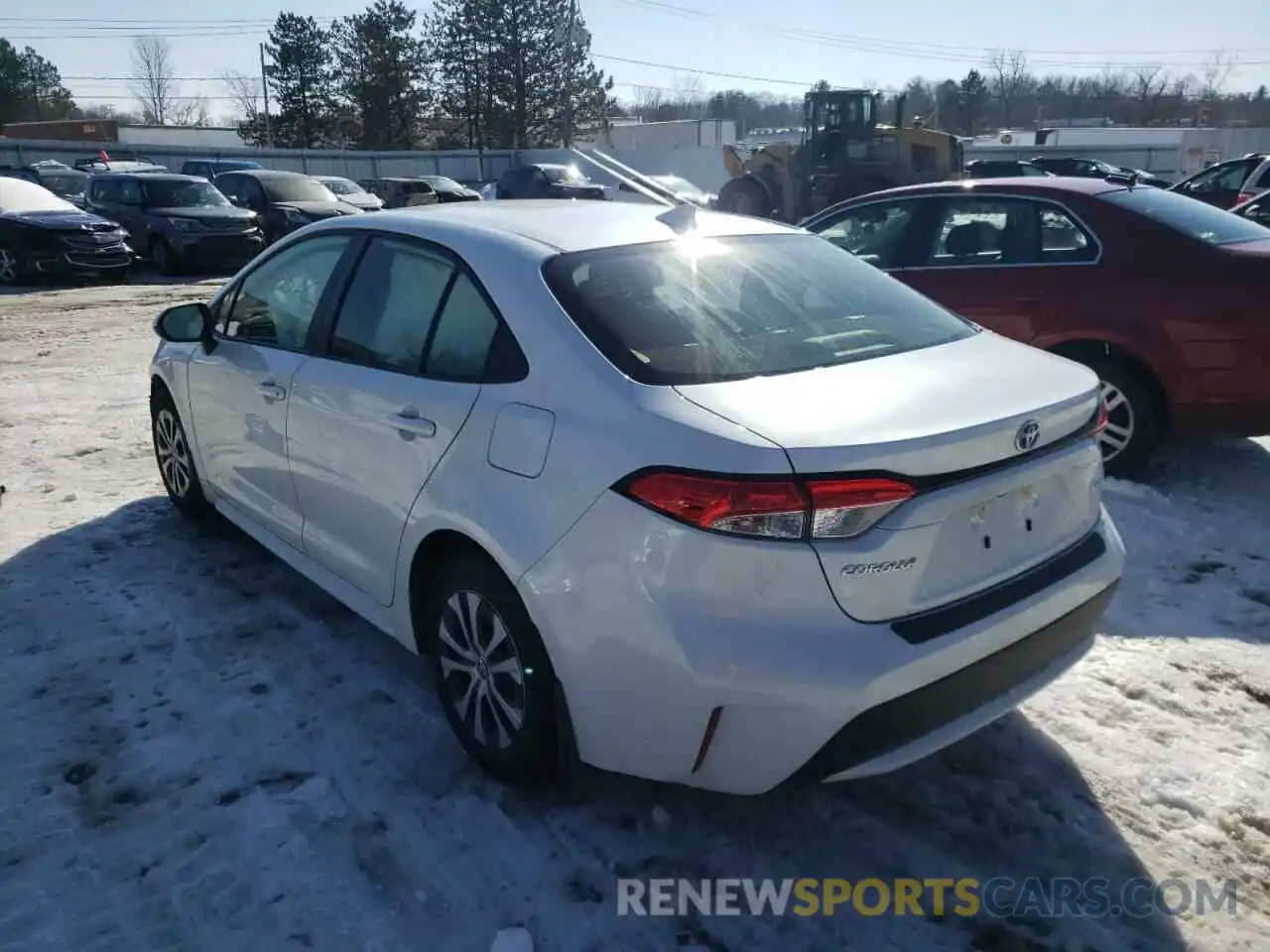 3 Photograph of a damaged car JTDEAMDE4NJ037991 TOYOTA COROLLA 2022