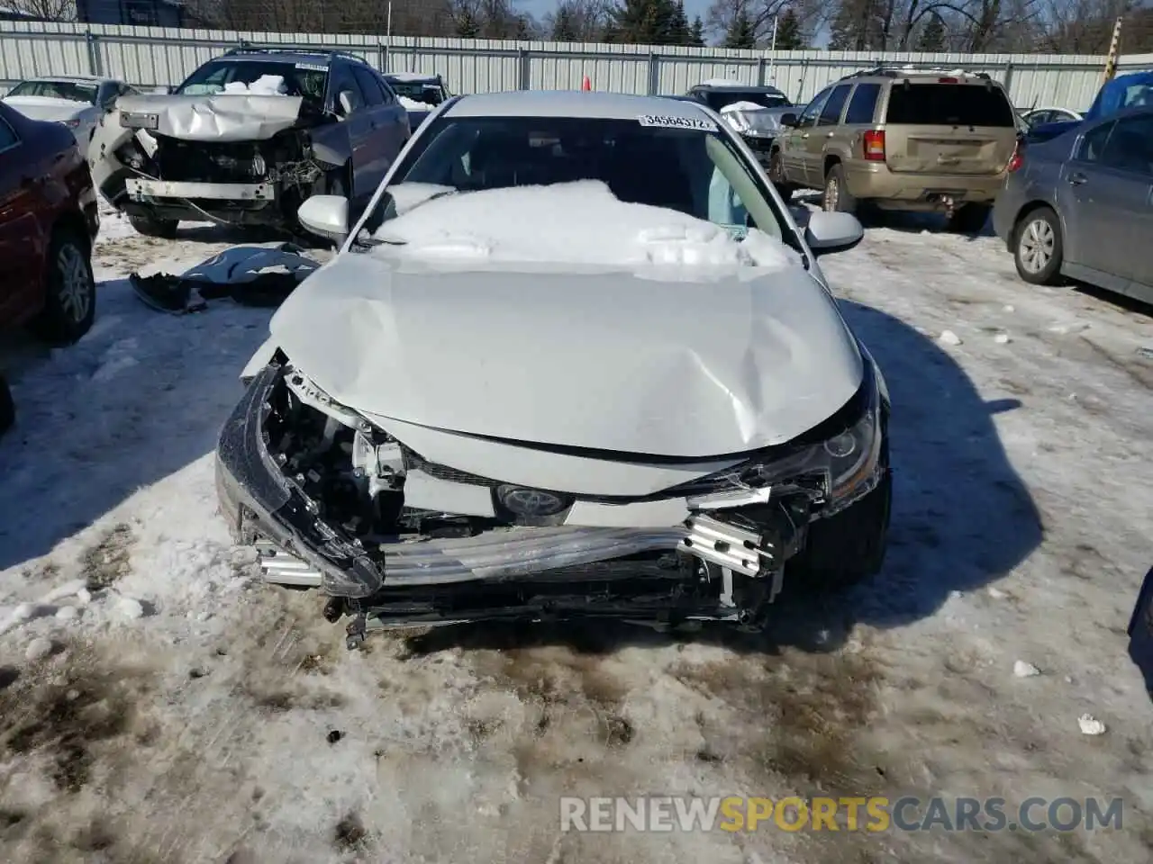 9 Photograph of a damaged car JTDEAMDE4NJ037991 TOYOTA COROLLA 2022