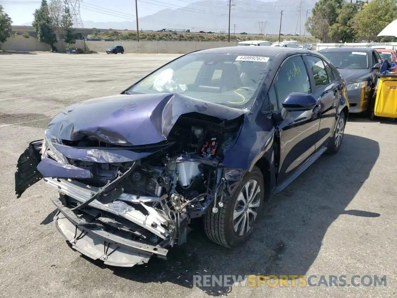 2 Photograph of a damaged car JTDEAMDE4NJ040678 TOYOTA COROLLA 2022