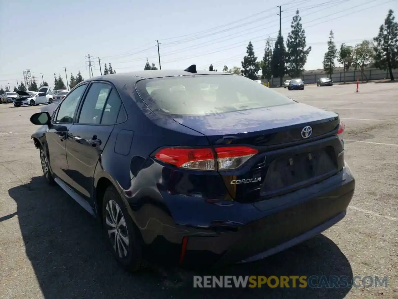 3 Photograph of a damaged car JTDEAMDE4NJ040678 TOYOTA COROLLA 2022