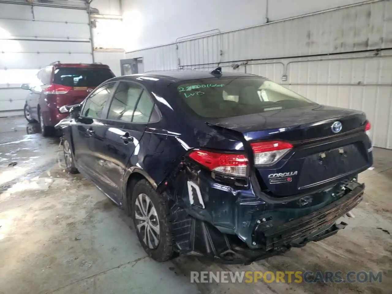 3 Photograph of a damaged car JTDEAMDE4NJ040695 TOYOTA COROLLA 2022