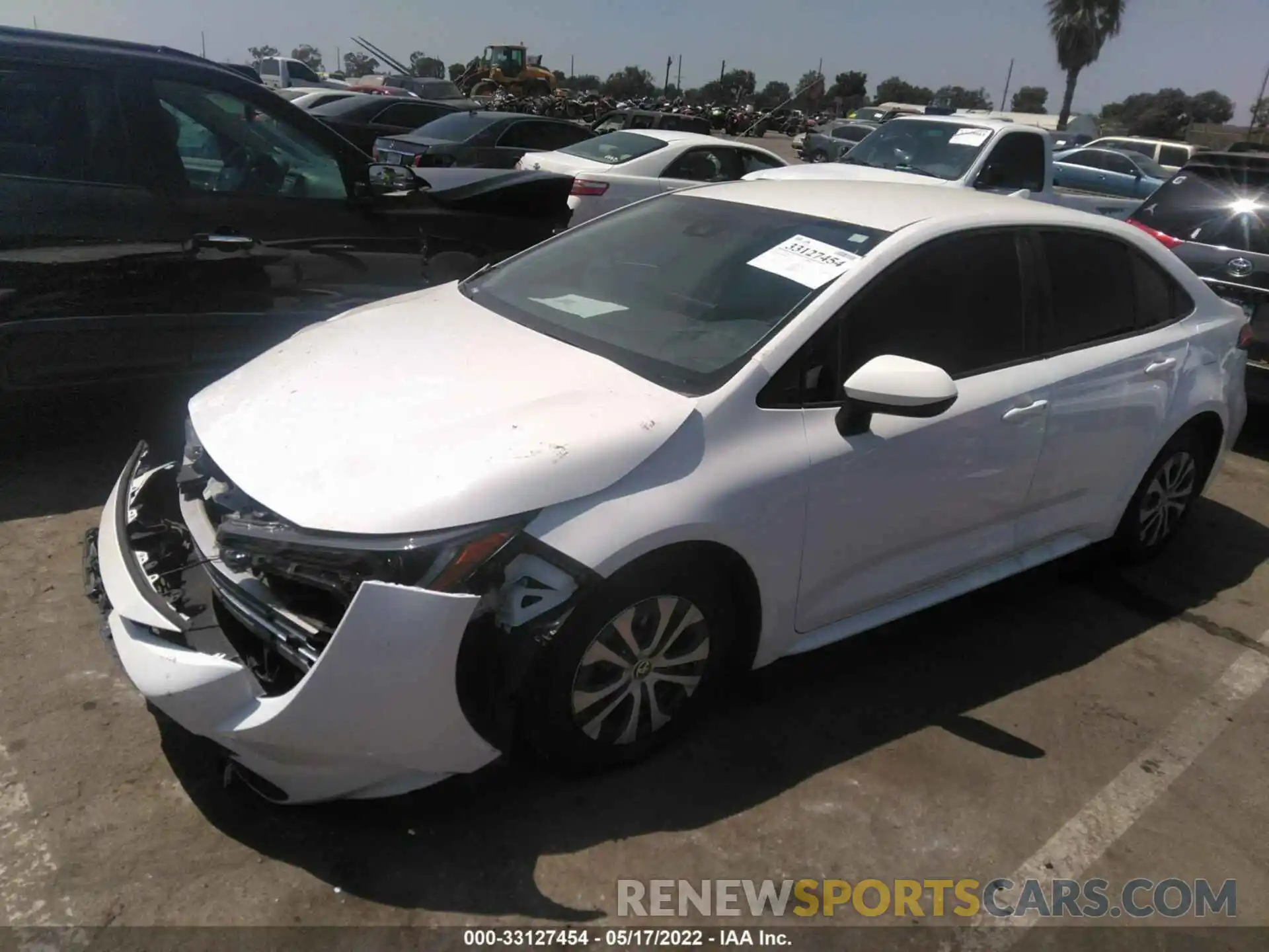 2 Photograph of a damaged car JTDEAMDE4NJ041541 TOYOTA COROLLA 2022