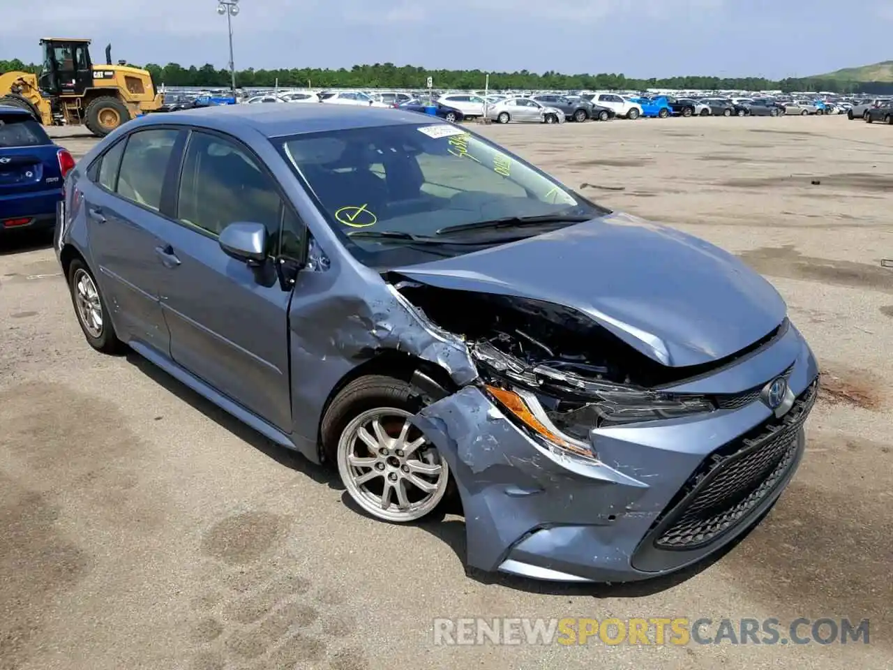 1 Photograph of a damaged car JTDEAMDE4NJ041927 TOYOTA COROLLA 2022