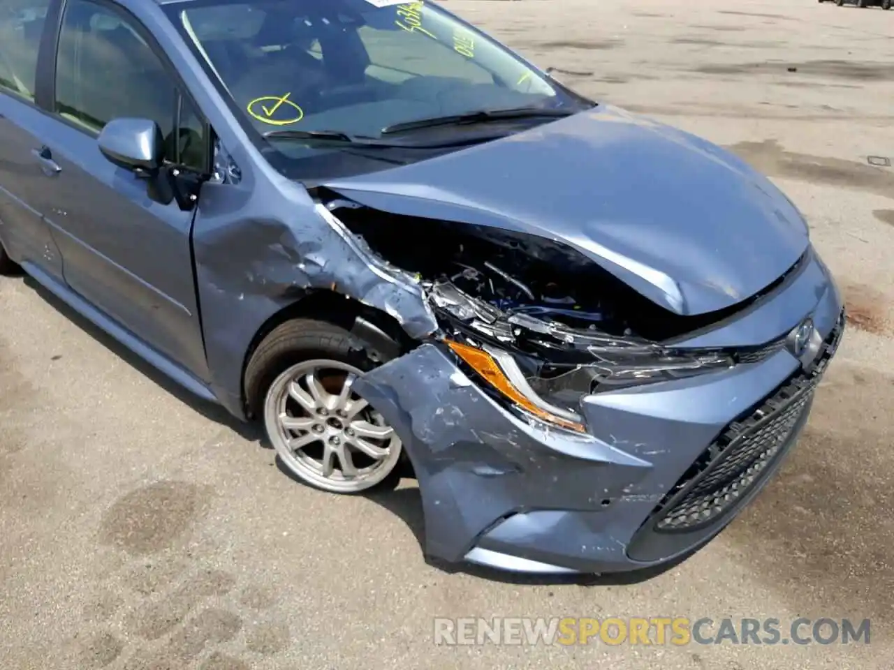 9 Photograph of a damaged car JTDEAMDE4NJ041927 TOYOTA COROLLA 2022