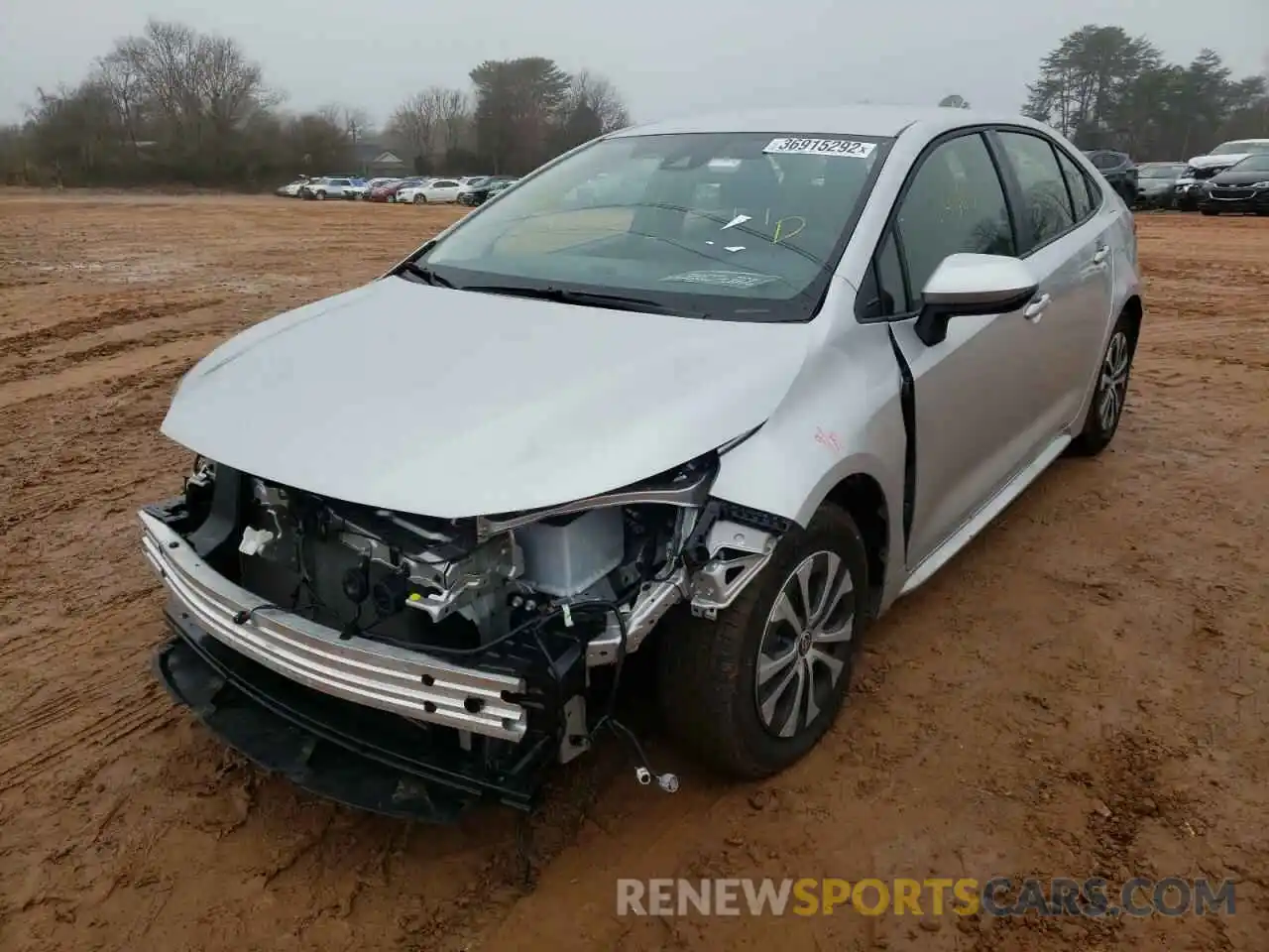 2 Photograph of a damaged car JTDEAMDE4NJ043368 TOYOTA COROLLA 2022