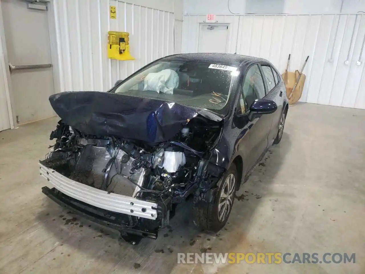 2 Photograph of a damaged car JTDEAMDE4NJ043709 TOYOTA COROLLA 2022