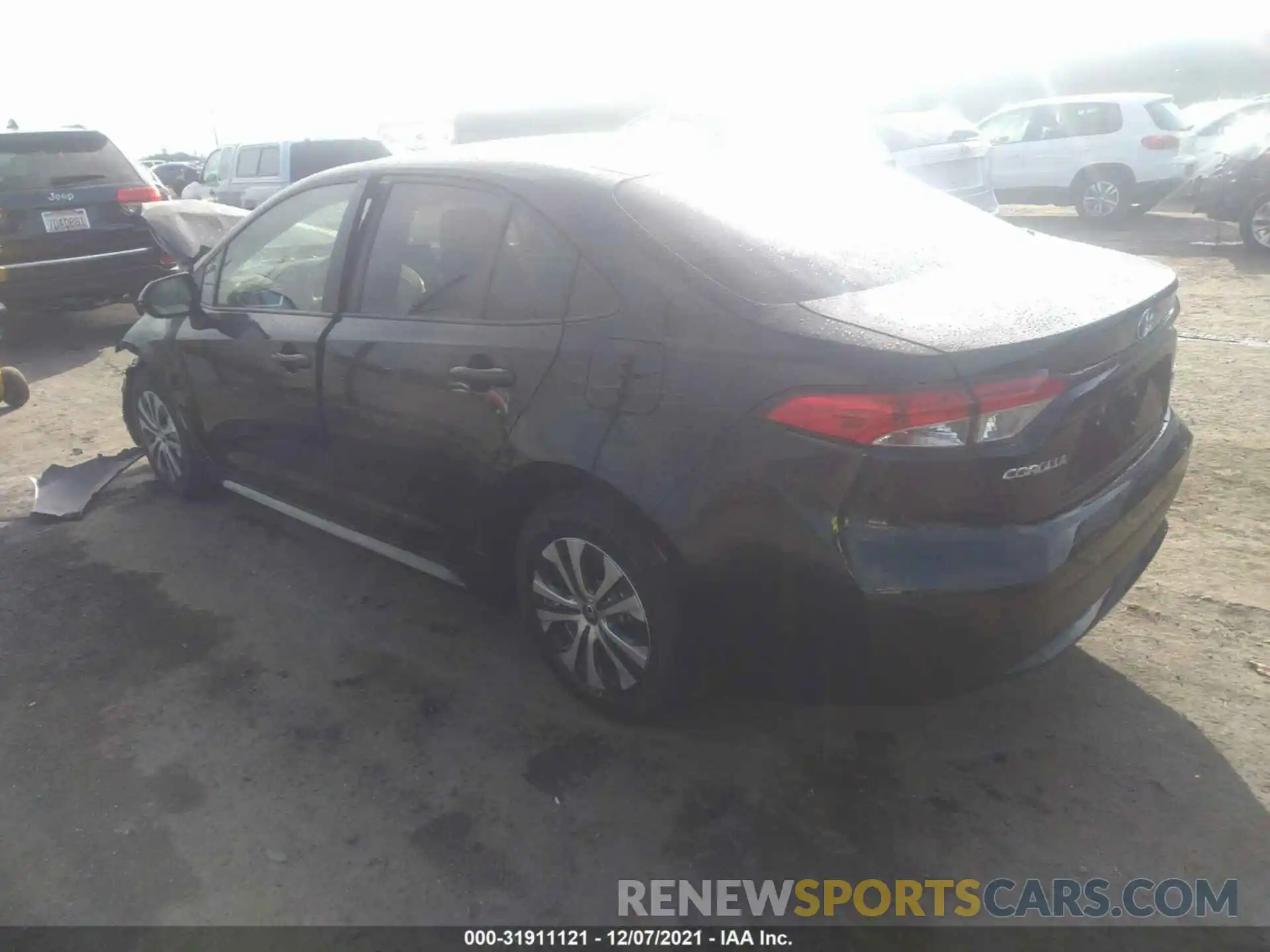 3 Photograph of a damaged car JTDEAMDE4NJ043838 TOYOTA COROLLA 2022