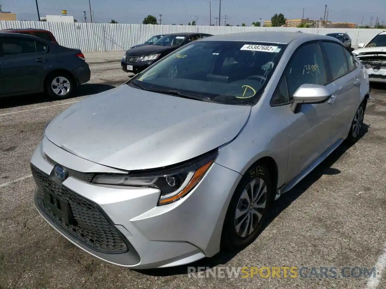 2 Photograph of a damaged car JTDEAMDE4NJ044004 TOYOTA COROLLA 2022