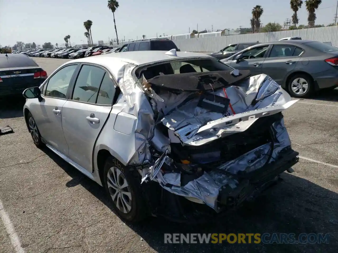 3 Photograph of a damaged car JTDEAMDE4NJ044004 TOYOTA COROLLA 2022