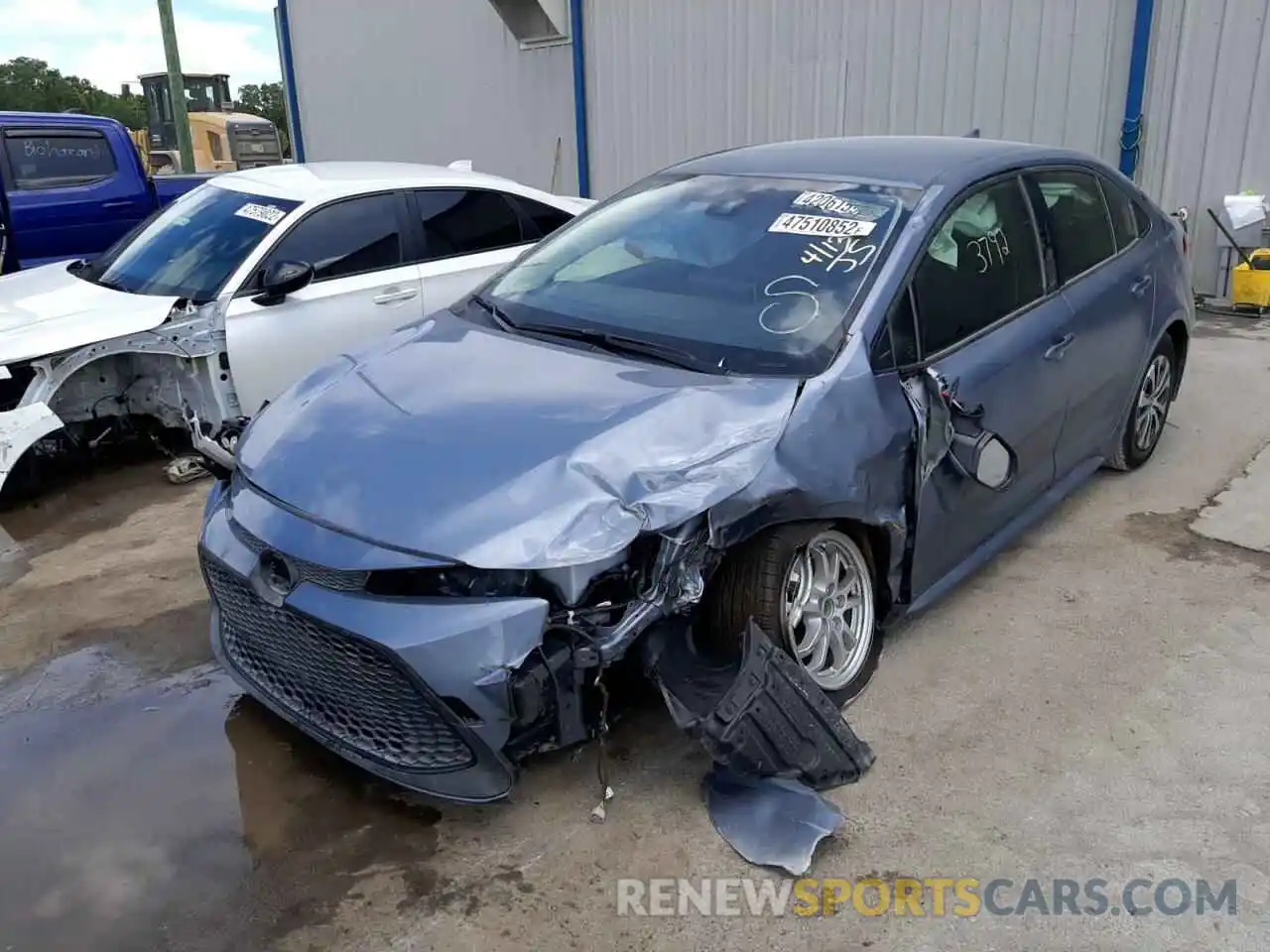 2 Photograph of a damaged car JTDEAMDE4NJ046089 TOYOTA COROLLA 2022