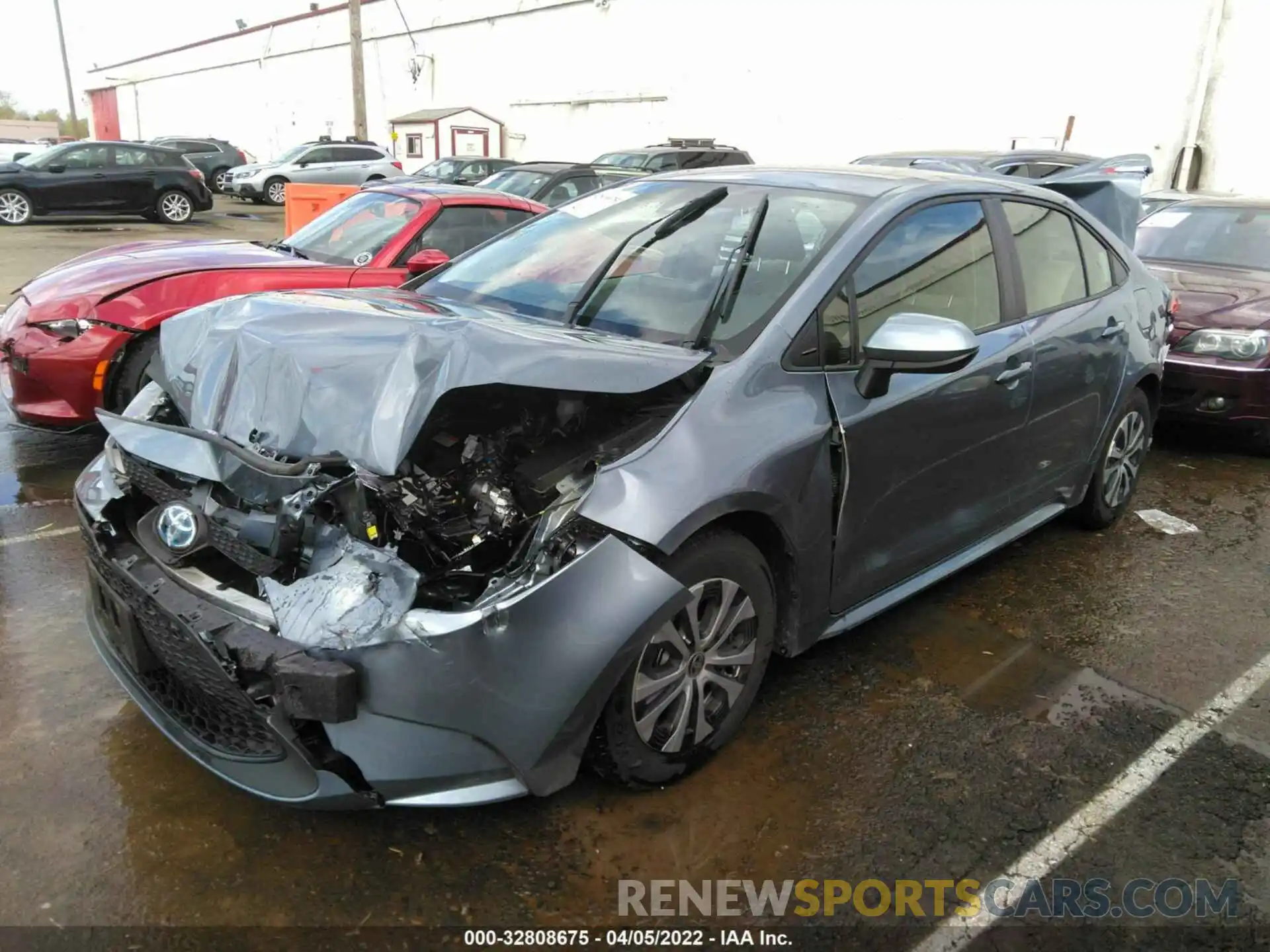 2 Photograph of a damaged car JTDEAMDE4NJ046822 TOYOTA COROLLA 2022