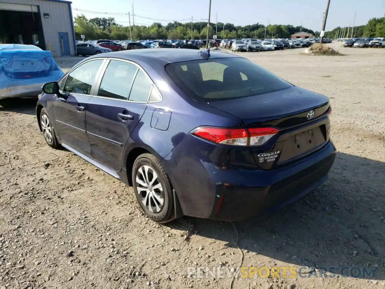 3 Photograph of a damaged car JTDEAMDE4NJ047940 TOYOTA COROLLA 2022