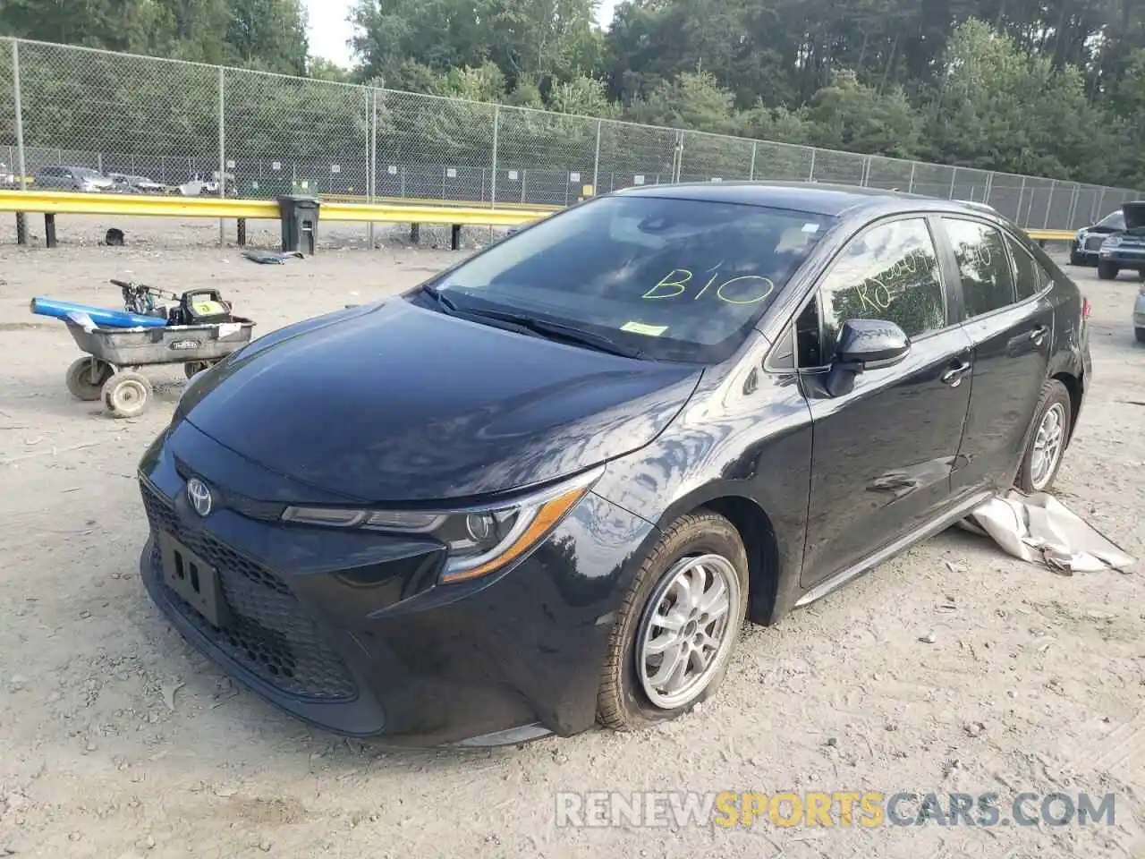 2 Photograph of a damaged car JTDEAMDE4NJ047985 TOYOTA COROLLA 2022