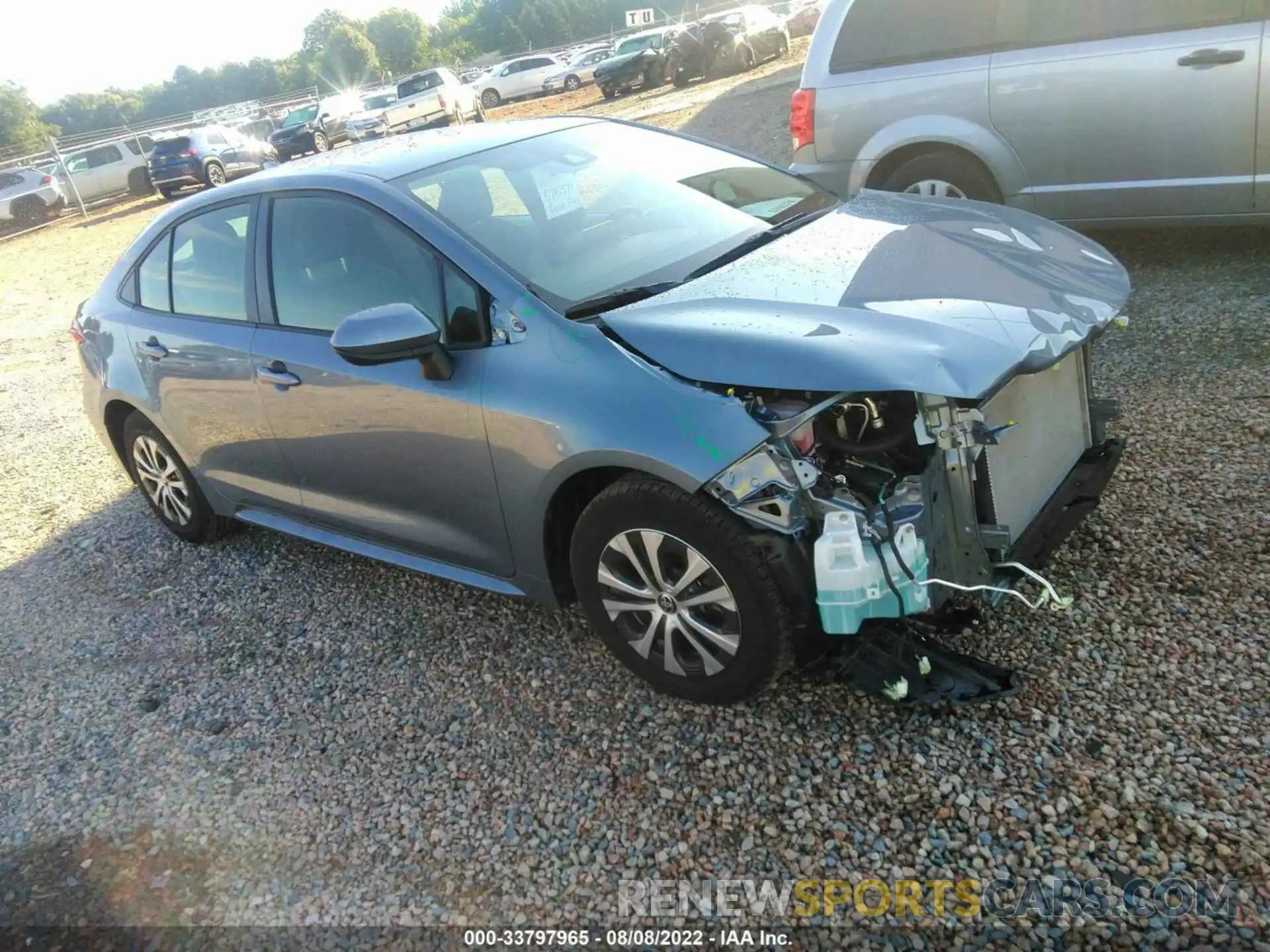 1 Photograph of a damaged car JTDEAMDE4NJ049185 TOYOTA COROLLA 2022