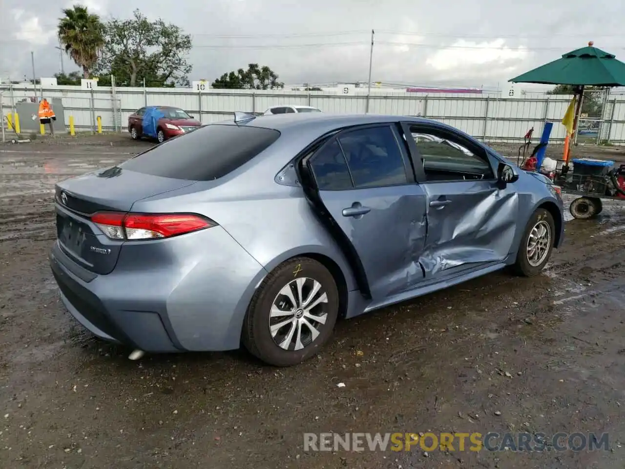 3 Photograph of a damaged car JTDEAMDE4NJ055262 TOYOTA COROLLA 2022