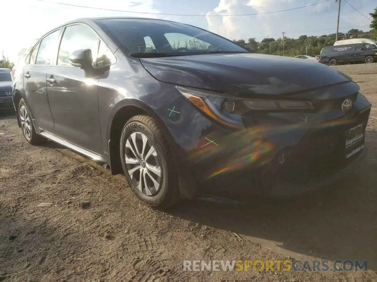 1 Photograph of a damaged car JTDEAMDE4NJ055472 TOYOTA COROLLA 2022