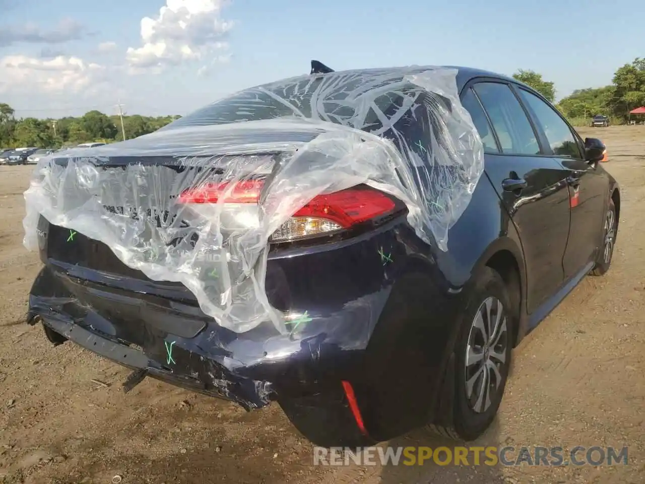 4 Photograph of a damaged car JTDEAMDE4NJ055472 TOYOTA COROLLA 2022