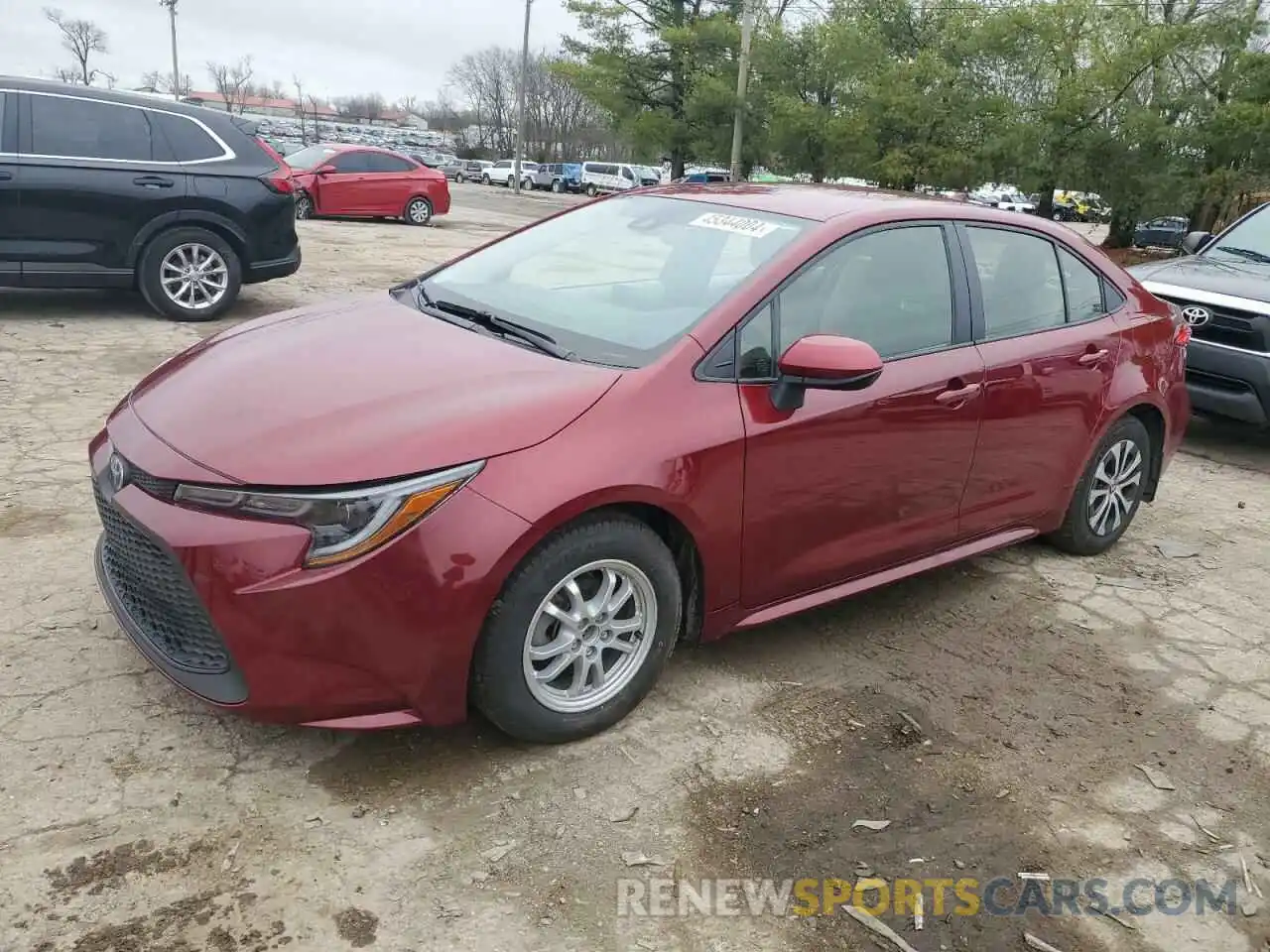 1 Photograph of a damaged car JTDEAMDE4NJ058016 TOYOTA COROLLA 2022