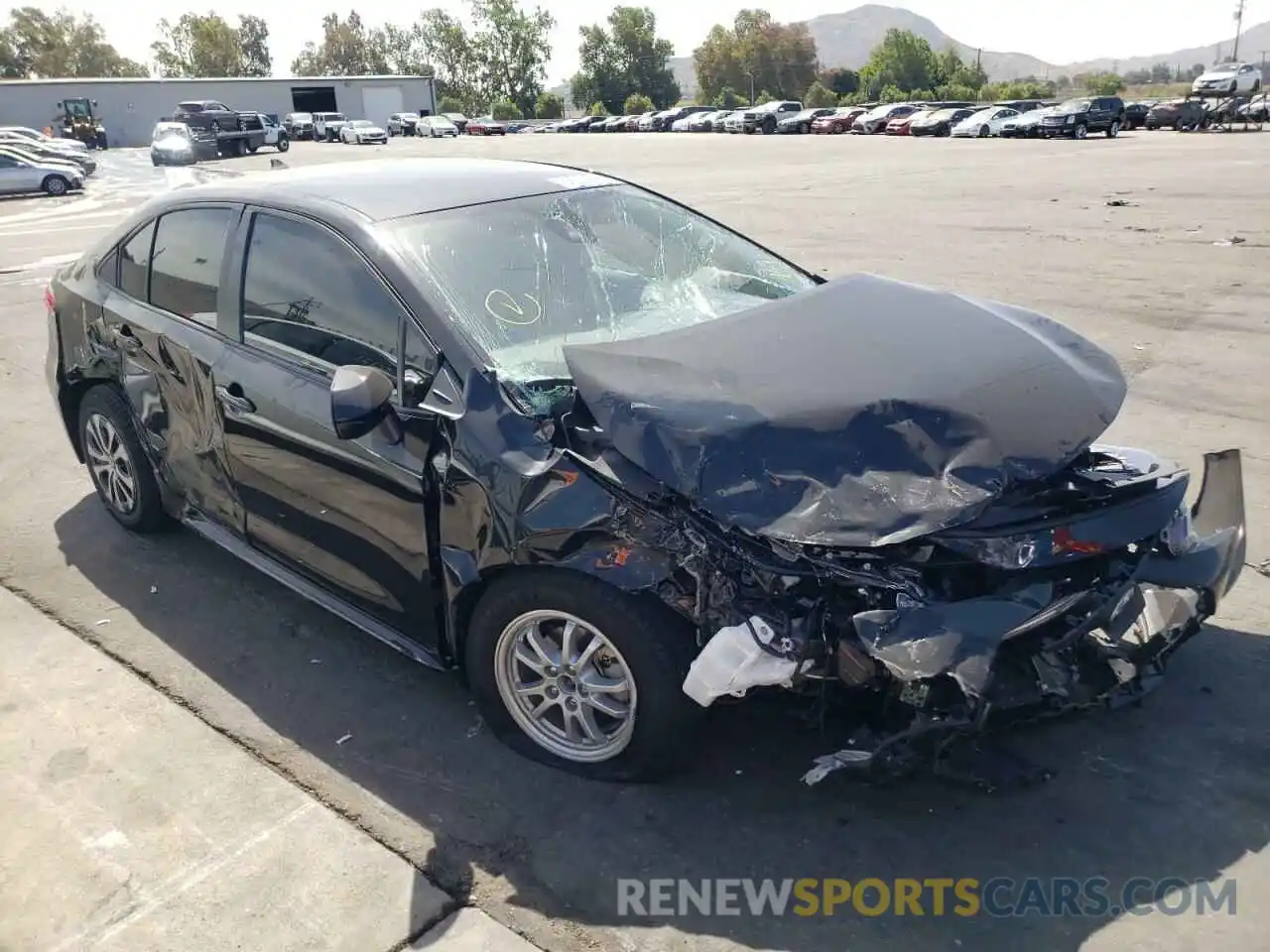 1 Photograph of a damaged car JTDEAMDE4NJ059070 TOYOTA COROLLA 2022