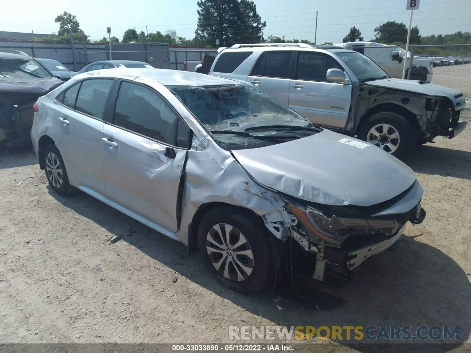 1 Photograph of a damaged car JTDEAMDE5N3004583 TOYOTA COROLLA 2022