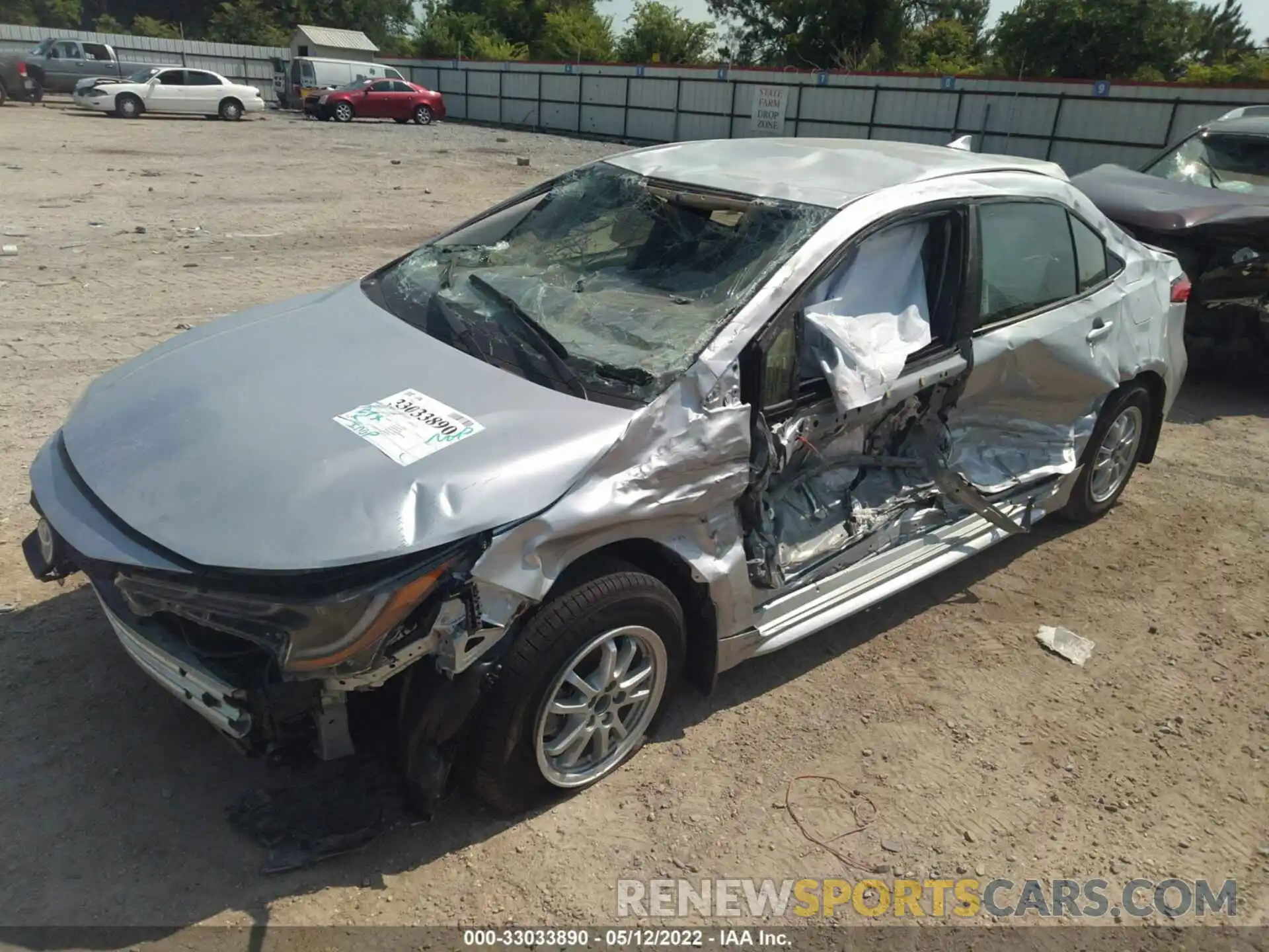 2 Photograph of a damaged car JTDEAMDE5N3004583 TOYOTA COROLLA 2022